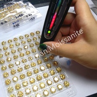 100% GRA 0.5ct-3ct round cut yellow moissanite diamond preferential price