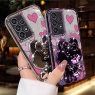 For Galaxy A13//A15/Note 20/A12/A12(India) Cover 3pcs( Beautiful Hearts Phone Case+Lanyard+Stand) Ph