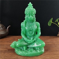 Hanuman Statue Sculpture Big Resin Man-made Jade Stone Ornaments Hindu Monkey God Buddha Statues Fig