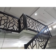 Railing Tangga Rumah Laser Cutting Bisa Custom Ukuran dan Motif