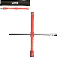 ARES 57000 – 26-Inch Universal Multi-Position Lug Wrench Set - 17mm, 19mm, and 21mm Socket Ends – Un