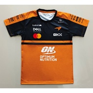 Formula One Round Neck Short Sleeve Shirt Mclaren Team FM0192 Printed All Over Size S-5XL