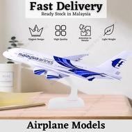 Airplane Model Aeroplane Pesawat Kapal Terbang Airbus MAS A320/A380/A350 AirAsia Malaysia Airline