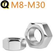 304 Stainless Steel Nut 316 Hex Nut 201 Screw Cap Daquan (Ready Stock M8M10M12M14M18M20M22M24M26M28M