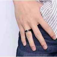CINCIN TITANIUM | Cincin Couple || Cincin Titanium list silver & Black | Cincin Titanium Anti Karat 