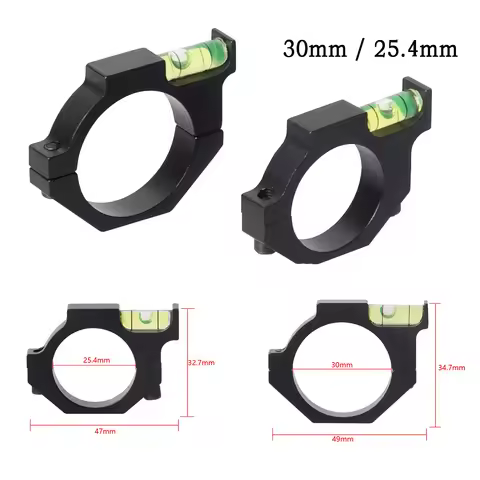 Tactical Optics Rifle Scope Bubble Level 25.4mm 30mm Spotting Airgun Ring Spirit Level Balance Pipe 