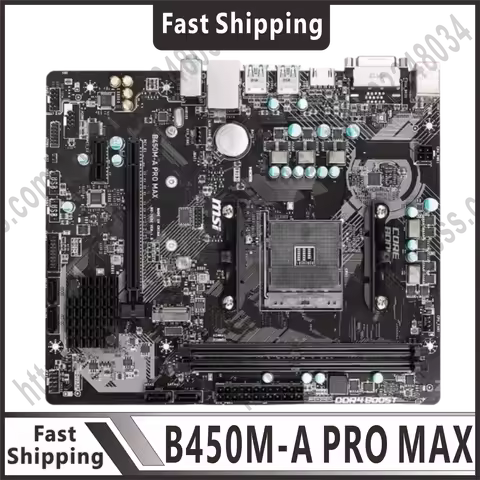 B450M-A PRO MAX DDR4 32GB AMD B450 PCI-E 3.0 M.2 USB3.2 HDMI Micro ATX 100% tested