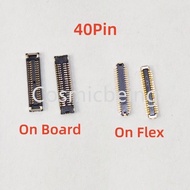 New 2-10Pcs 40Pin LCD Display Screen Connector MainBoard FPC For Xiaomi 10T 10Tpro Redmi 9 Note 9 Pr