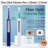 One Click Cleaner Pen Connector Fiber Optic For 1.25mm 2.5mm LC SC FC