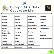 Balkan Europe 41 Countries Roaming Data Travel Sim【Balkan Europe】GoGo Roaming Travel Sim Card