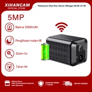 XIHANCAM 5MP CCTV Mini 4G SimCard Kamera Tersembunyi Baterai Tanpa Kabel Spy Cam Jarak Jauh Lewat HP