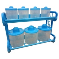 Spice RACK + 7 SET SPICE PLACE