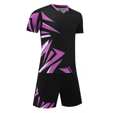 Football Jerseys Sets Running V Neck 3D Print Training Team Tracksuit Breathable Shirts Shorts Sport