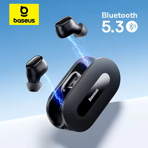 Baseus True Wireless Earphone Bluetooth 5.3 HiFi Sports Earbuds Fast Charge 0.06' Low Latency 25H Pl