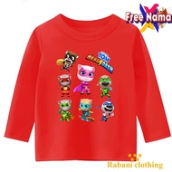 baju talking tom heroes kaos anak lengan panjang