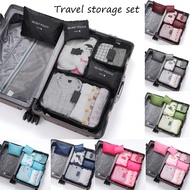 6-Piece Travel Packing Organizer Set For Luggage - Multifunctional Storage Bags, Packing Cubes, Poly