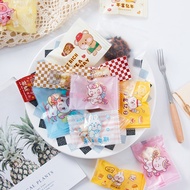 Plastic Machine Sealing Bag Translucent Food Ziplock Bag Frosted Printing Pattern Biscuit Bag Sugar 