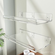 Wholesale Toilet Shelf Perforation-Free Acrylic Living Room Transparent Partition One Storage Rack B