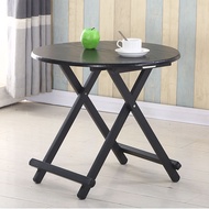 Simple small household folding table outdoor stall table portable small round table dining table folding table