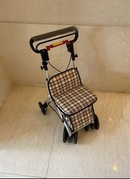 BH Aluminium elder shopping stroller walking frame  鋁金屬長者老人家可推可坐買餸車手推車助行車購物車(上水交收）正常使用 Trade at sheu
