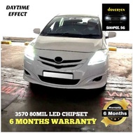 Toyota Vios 2nd & 3rd Gen 6500k White LED Headlight Bulb Support High Low Beam 9005 9006 H8 H9 H11 H