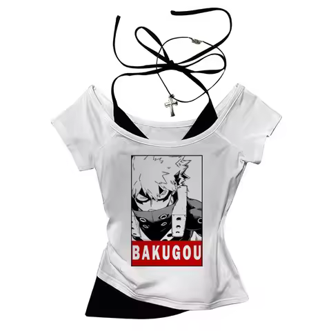 Bakugo Katsuki Women T-Shirt Crop Top