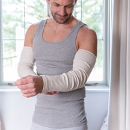 Allergy-Free Organic Cotton Arm Sleeves | Arm Protection | Arm Cover for Adult ( 2 pieces ) for Ecze