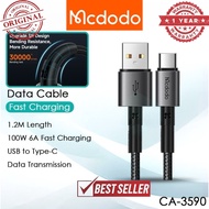 Mcdodo CA-359 Data Cable 100W Fast Charging Cable USB Kabel 100W Cable Mcdodo CA-3590 Type-C Cable 1