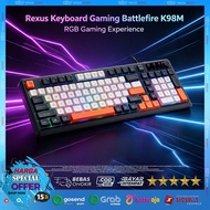 Keyboard Gaming Keyboard/ RGB Membrane/ Rexus K98M 98-Key USB PC 19 Anti-Ghosting