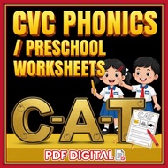 [CHEAPEST IN SHOPEE] My CVC Words Phonics Worksheet 2026 English Exercise Kindergarten Tadika PDF
