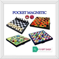 [Chess Set] Magnetic Chess Draught Snake Game Chess Set