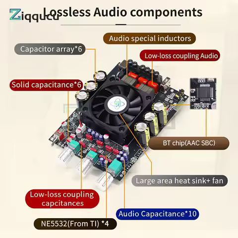 Upgraded XY-T3002P TPA3255 600W High Power 300W+300W BT Stereo HIFI Digital Amplifier Board Module f