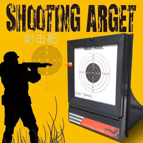 GG- Target with Trap Net Catcher, Stand and Paper Target, for Airsoft Gun Training Shooting BB Pelle