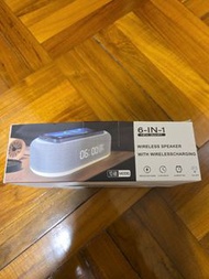 6合1 無線充電鬧鐘喇叭