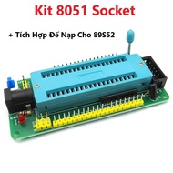 Kit 8051 40-Pin Expansion Socket - Integrated 89S52 Chip Loader, 89S/AVR charging circuit