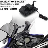 For YAMAHA Tracer 700 Tracer 7 GT Motorcycle Accessories GPS Navigation Plate Bracket Windshield Sta