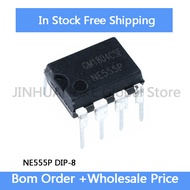 10-100pcs NE555 NE555P DIP-8 single high-precision 555 timer chip In Stock Wholesale