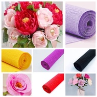 Crepe Paper Italy Import Tissu Florist Flower Bouquet Korea Hampers Tissu Art Packaging