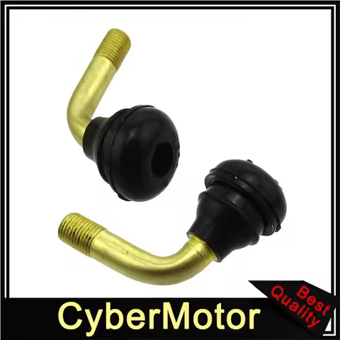 2x PVR70 Tubeless Tire Valve Stems 90° Pull-In Auto For Scooter Moped Motorcycle ATV Quad 4 Wheeler