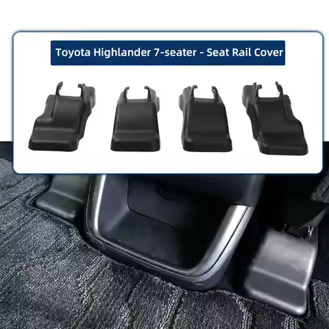 Car Rear Seat Rail Cover Replacement For Toyota Highlander XU40 XU50 2015-2021 2nd Row Middle Seat T