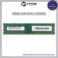 Mix Branded DIMM 2GB DDR3 1333MHz PC3-10600 Desktop PC RAM (Refurbished)
