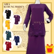 AIRA(mom):Mini Kurung Moden Lace Labuci Sedondon Ibu Anak.Baju Kurung Modern Lace.Baju Raya Set Ibu Anak.Baju Raya 2023