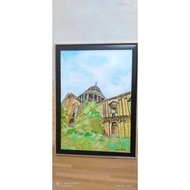 lukisan hiasan dinding berserta frame