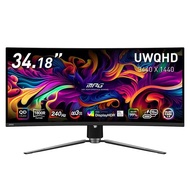 湾曲ウルトラワイドモニター MSI MPG 341CQPX QD-OLED 34.18インチ UWQHD 240Hz 0.03ms(GTG) QD-OLEDパネル 量子ドット AIビジョン