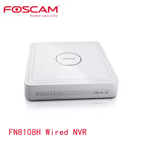 Foscam FN8108H Wired 5MP 8CH NVR Network Video Recorder 24/7 Continuous Recording