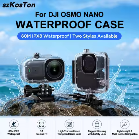 60M Waterproof Case For DJI OSMO NANO Underwater Diving Housing Cover For DJI Nano Sports Camera Acc