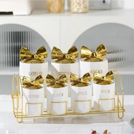 ISLAN Luxury Ceramic Spice Set 7IN1 Ceramic Spice Container