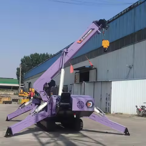 8t Spider Crane Budget-friendly Lifting Heavy Objects Remote Control Maximum Ground Height 18m Spide