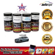AUTOSPA Touch Up Paint Mercedes Benz 3pcs/Set (Base Coat + Solvent + Clear Coat)
