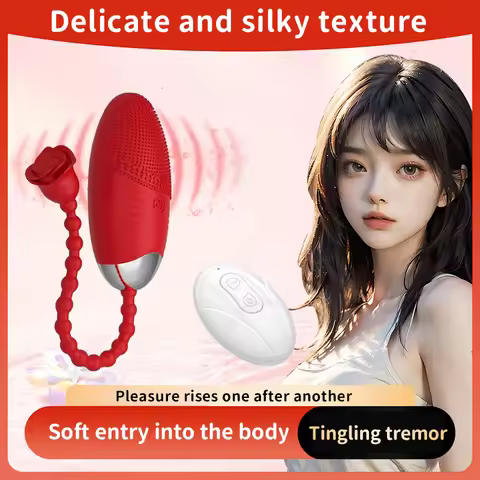 Creative Rose Tail Vibrator Wireless Remote Control Vaginal Anal Vibrating Love Egg G Spot Clitor St